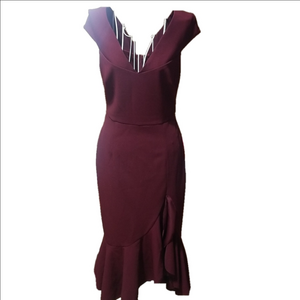 Wine dress. Size small